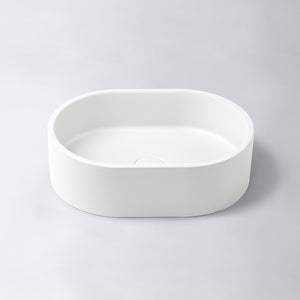 Eight Quarters basins - Concrete Mini Pod White