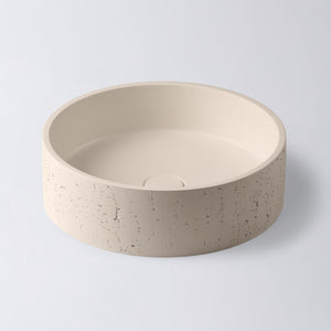 Eight Quarters Concrete Natural Finish Circle Oat basin