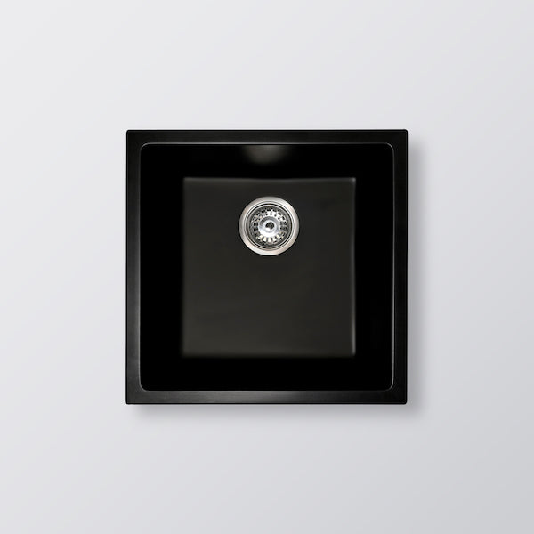 Eight Quarters Grange Single Bowl Sink 450 - Matte Black