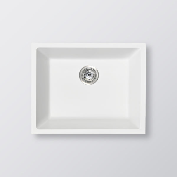 Eight Quarters Grange Single Bowl Sink 550 - Matte White