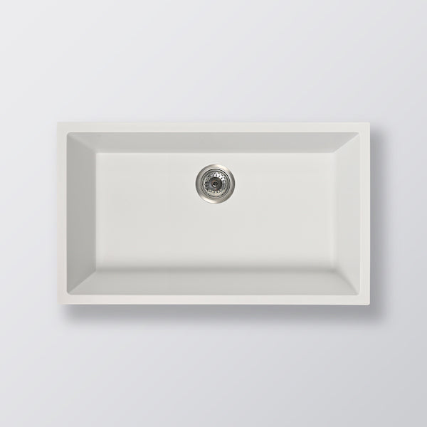 Eight Quarters Grange Single Bowl Sink 800 - Matte White