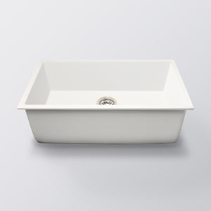 Eight Quarters Grange Single Bowl Sink 800 - Matte White