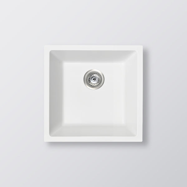 Eight Quarters Grange Single Bowl Sink 450 - Matte White
