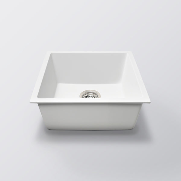 Eight Quarters Grange Single Bowl Sink 450 - Matte White