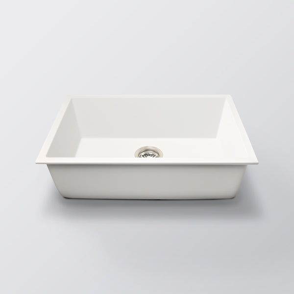 Eight Quarters Grange Single Bowl Sink 680 - Matte White