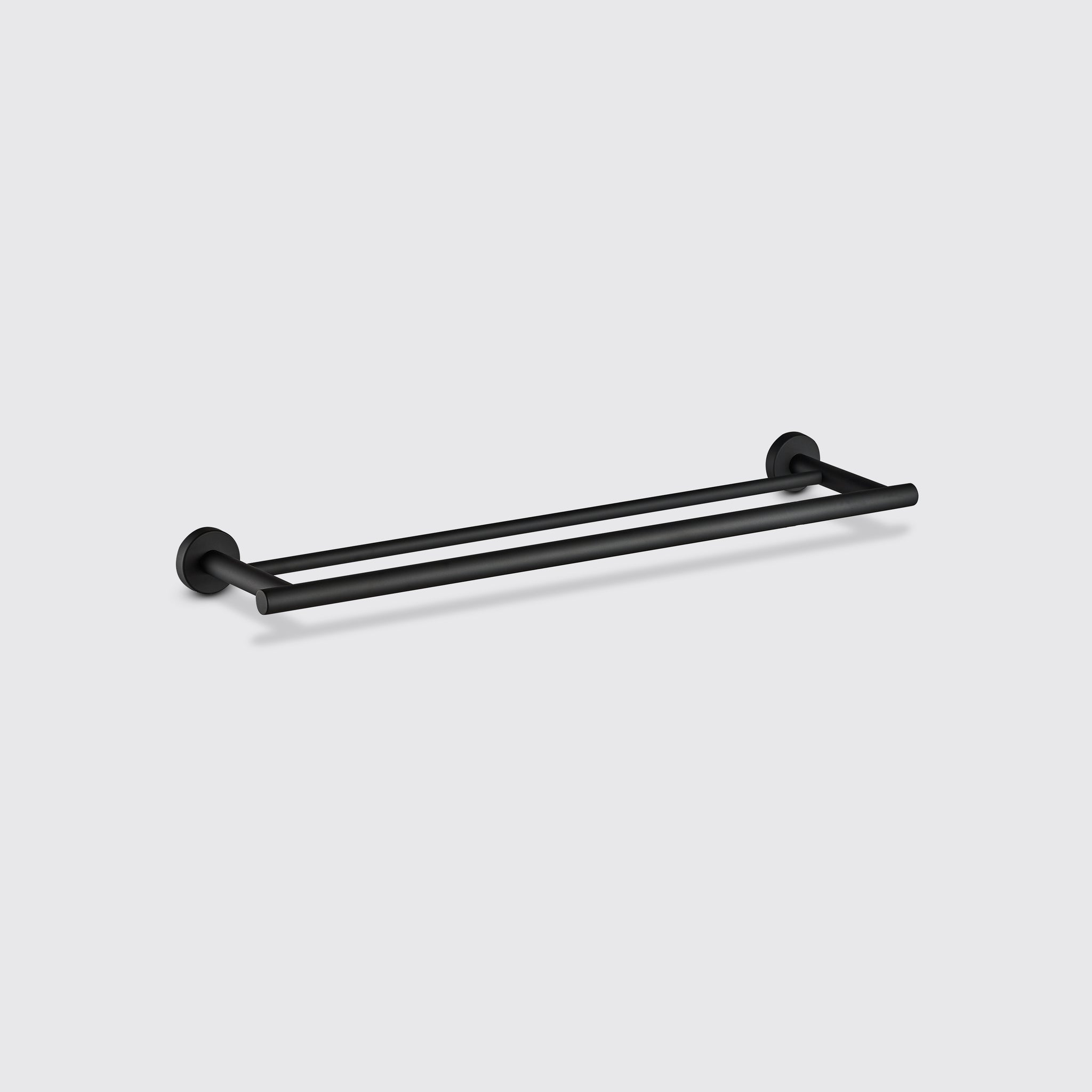 Eight Quarters Harper 60cm Double Towel Rail - Black