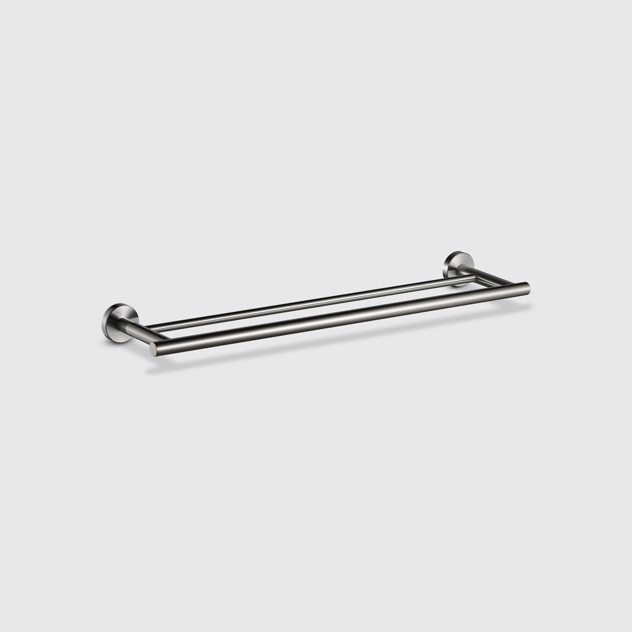 Eight Quarters Harper 60cm Double Towel Rail - Brushed Nickel