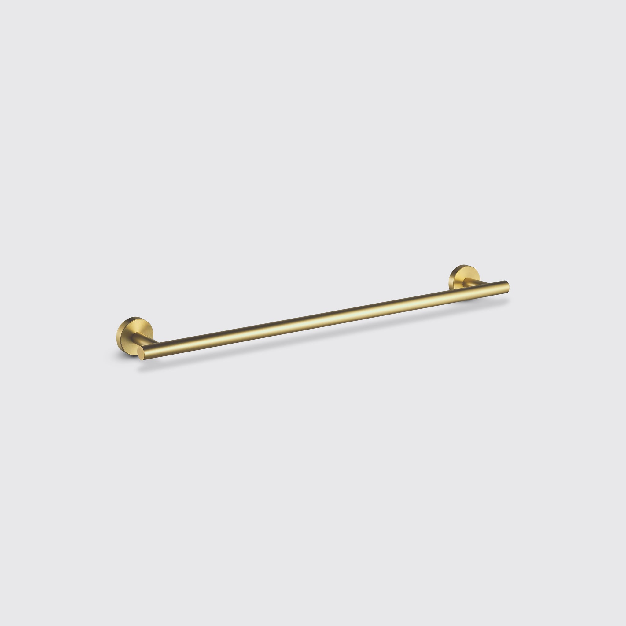 Eight Quarters Harper 60cm Single Towel Rail - Brushed Brass