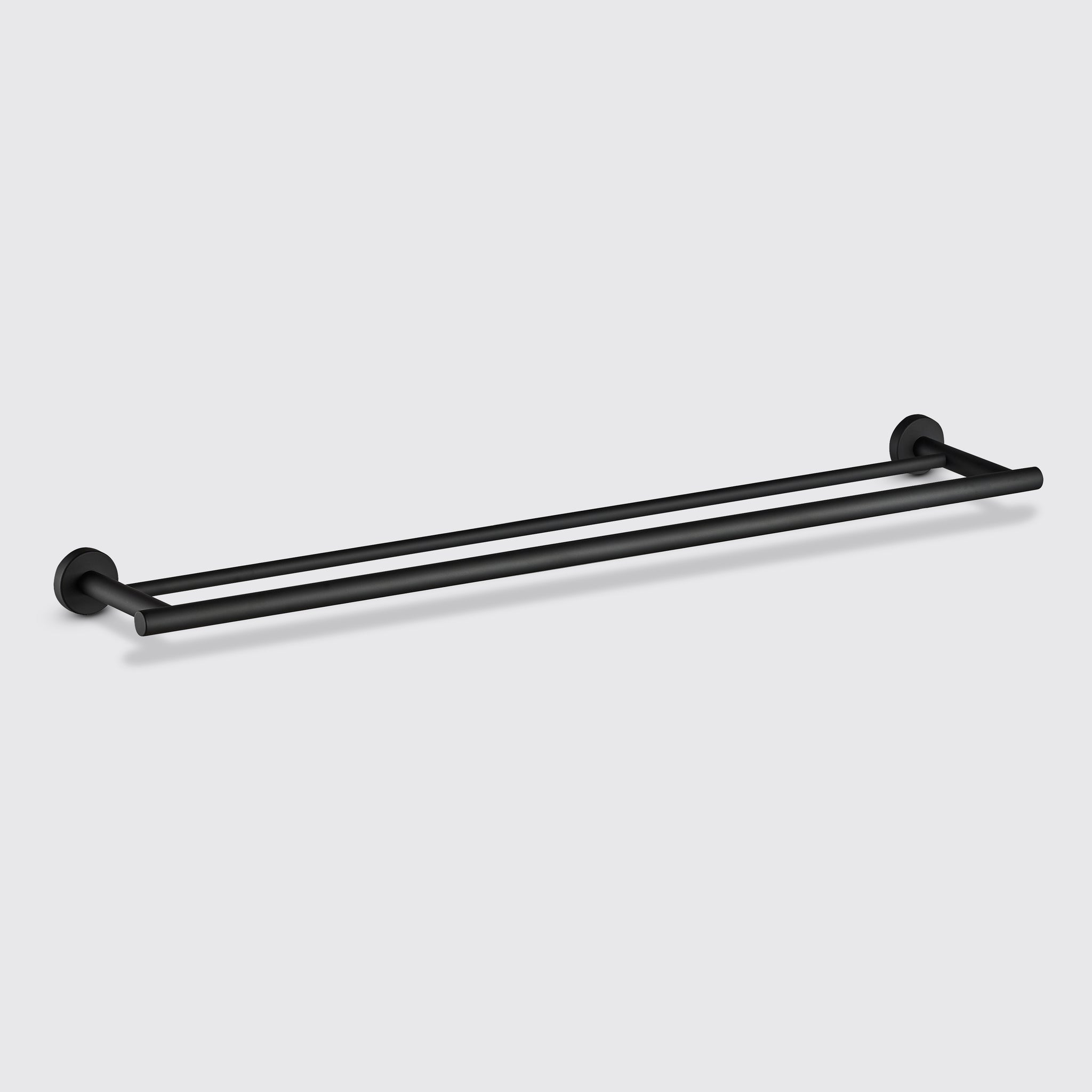 Eight Quarters Harper 80cm Double Towel Rail - Black