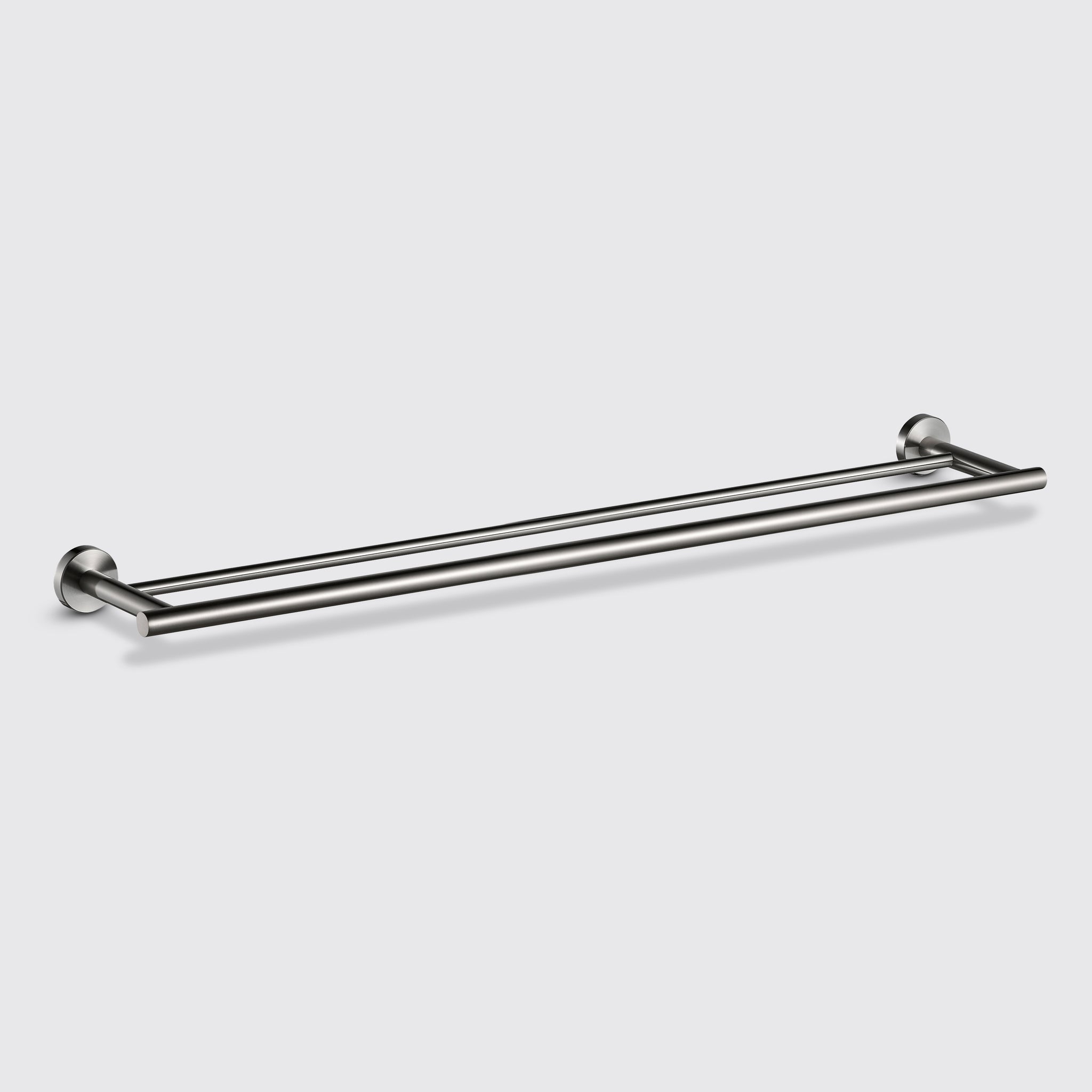 Eight Quarters Harper 80cm Double Towel Rail - Brushed Nickel
