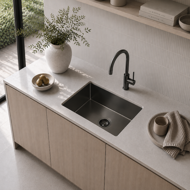 Eight Quarters Henley 540 Gun Metal Sink