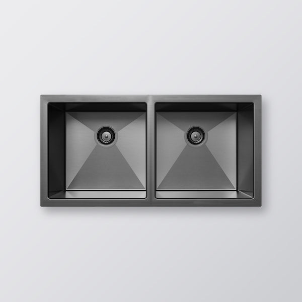 Eight Quarters Henley Double Bowl Sink 770 - Gun Metal
