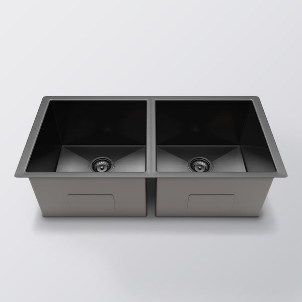 Eight Quarters Henley Double Bowl Sink 770 - Gun Metal