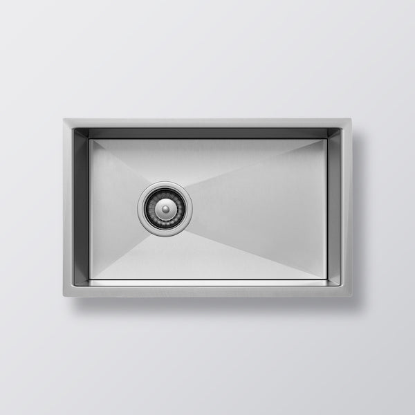 Eight Quarters Henley Single Bowl Sink 300 - Brushed Satin