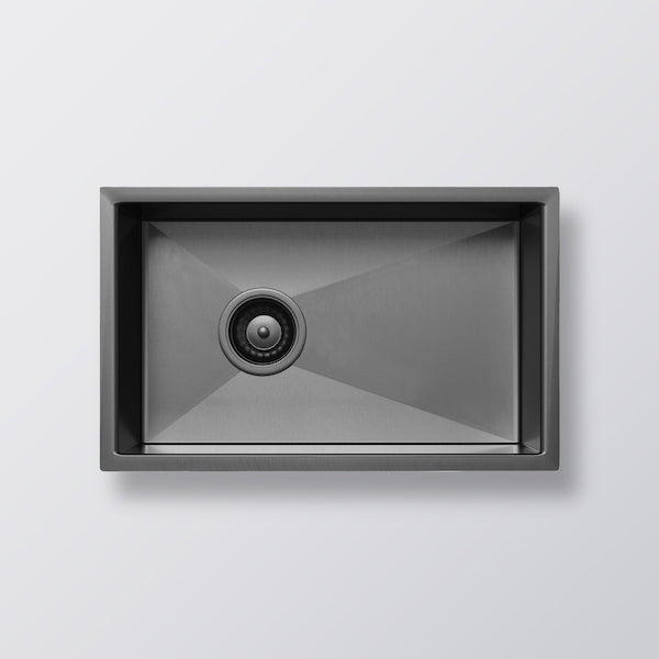 Eight Quarters Henley Single Bowl Sink 300 - Gun Metal