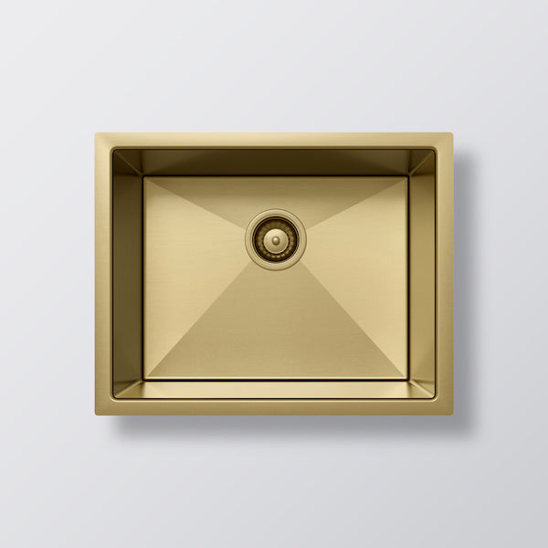 Eight Quarters Henley Single Bowl Sink 540 - Brushed Brass