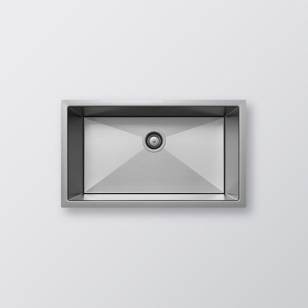 Eight Quarters Henley Single Bowl Sink 700 - Brushed Satin