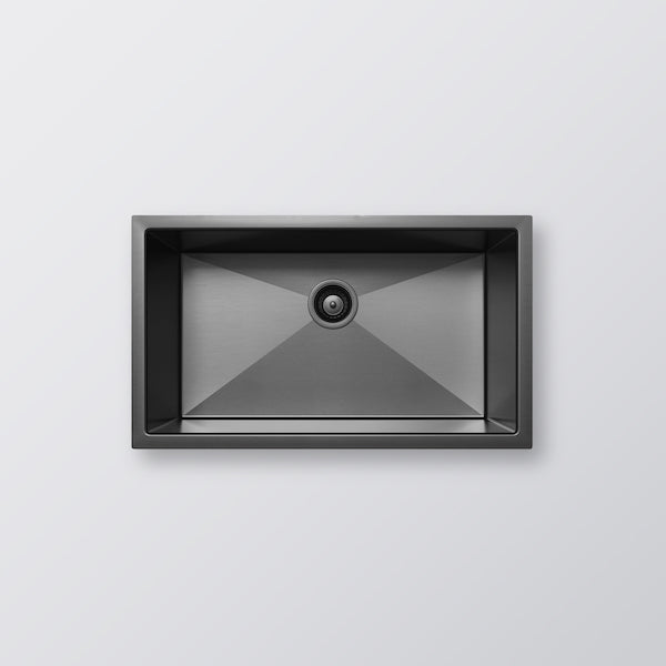 Eight Quarters Henley Single Bowl Sink 700 - Gun Metal