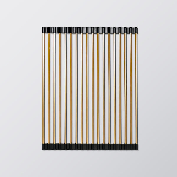 Eight Quarters Roll Up Drying Rack - Brushed Brass
