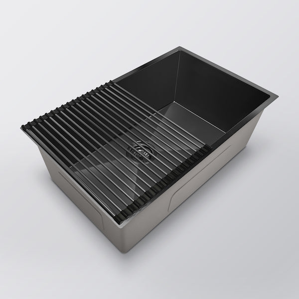 Eight Quarters Roll Up Drying Rack - Gun Metal