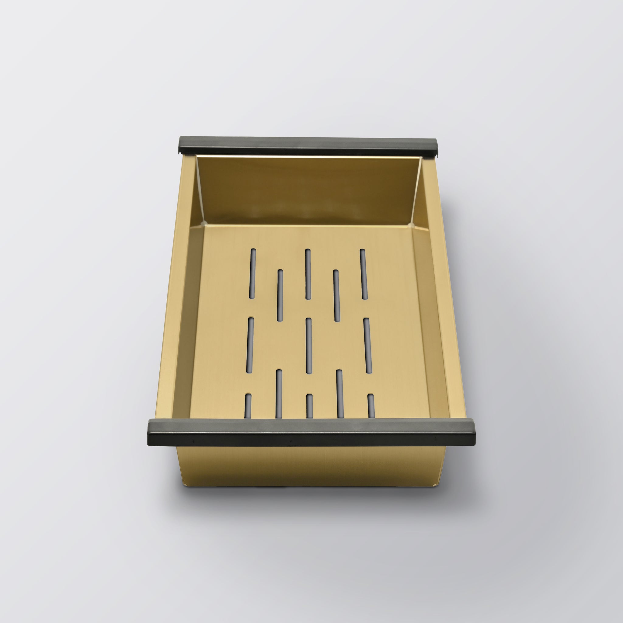 Eight Quarters Sink Colander - Brushed Brass