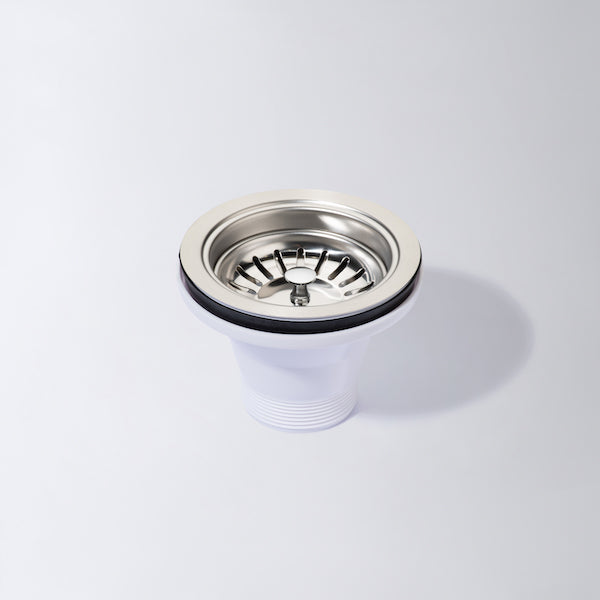 Eight Quarters Sink Waste Plug - Brushed Satin
