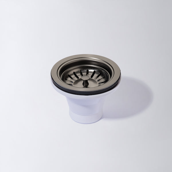 Eight Quarters Sink Waste Plug - Gun Metal