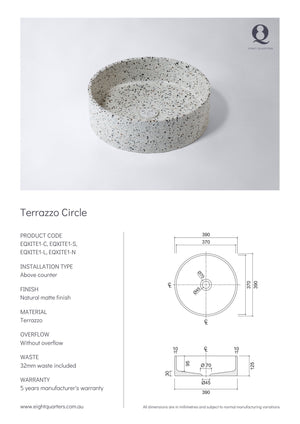 Eight Quarters Terrazzo Circle Como Specifications